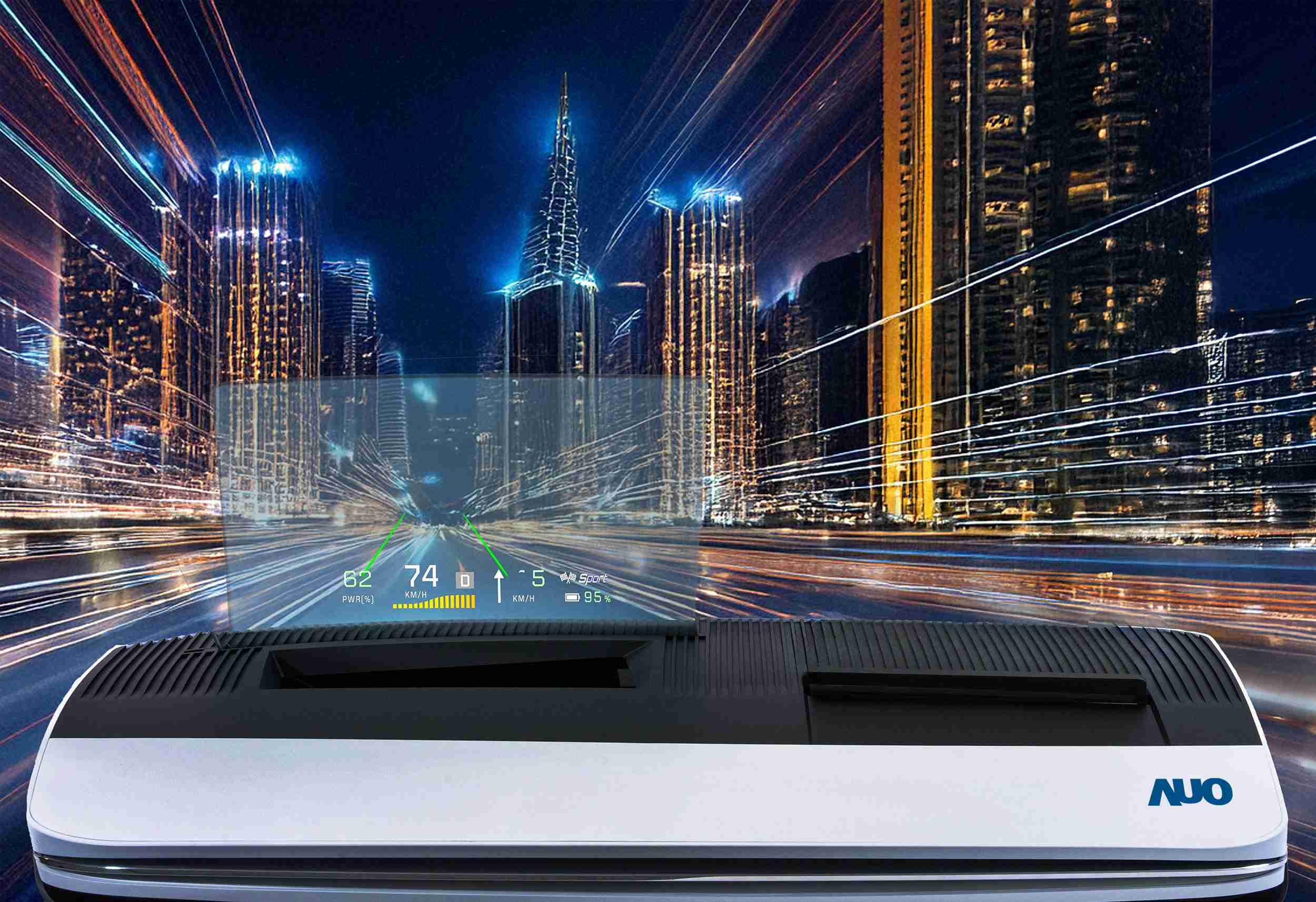 EBpay推出13吋Micro LED抬头显示器，，，，提供高入眼亮度、、、高色彩饱和度的显示质量，，，在阳光下或黑暗中都清晰可见，，，并利用Micro LED模块体积小的优势，，，，解决车用空间有限的痛点